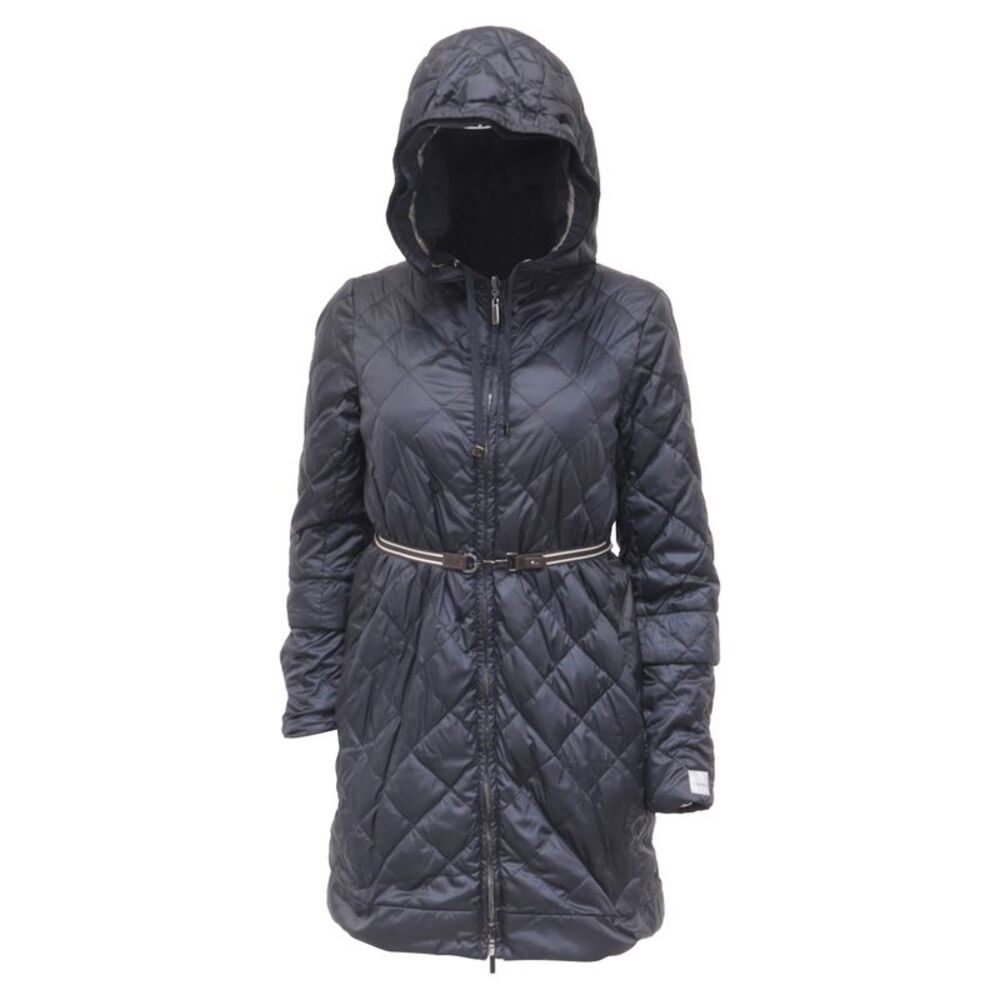Max Mara Quilted Puffer Jacket in Black Polyester